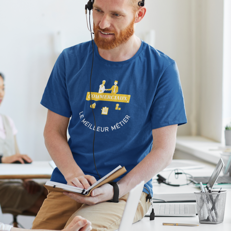T-SHIRT COMMERCIAUX LE MEILLEUR MÉTIER POUR HOMME