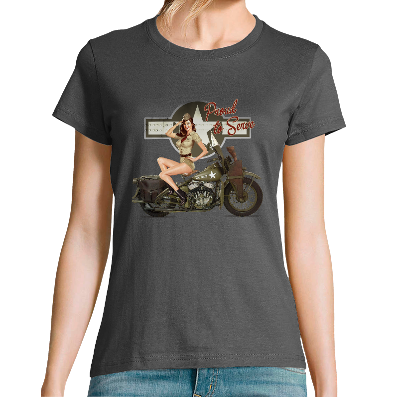 PROUD TO SERVE -  T-SHIRT FEMME