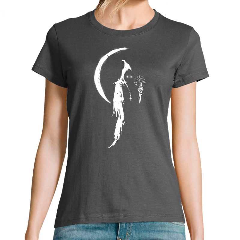 T-SHIRT NOIR FEMME - WISDOM
