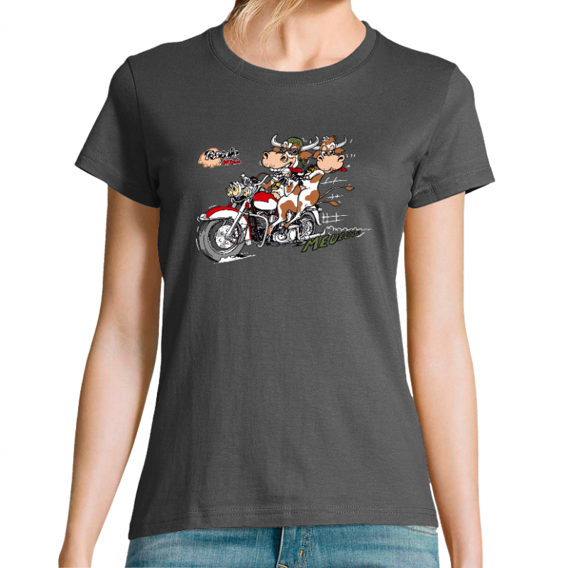 PODLAIT ATTITUDE MOTO - T-SHIRT FEMME
