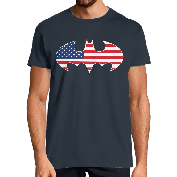 Face T-SHIRT BATMAN AMERICAIN HOMME