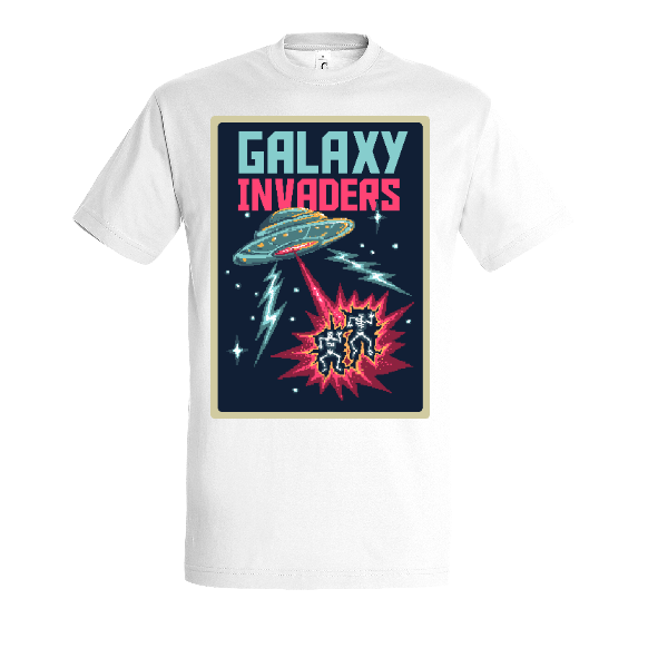 Face T-shirt OVNI Invasion extraterrestres