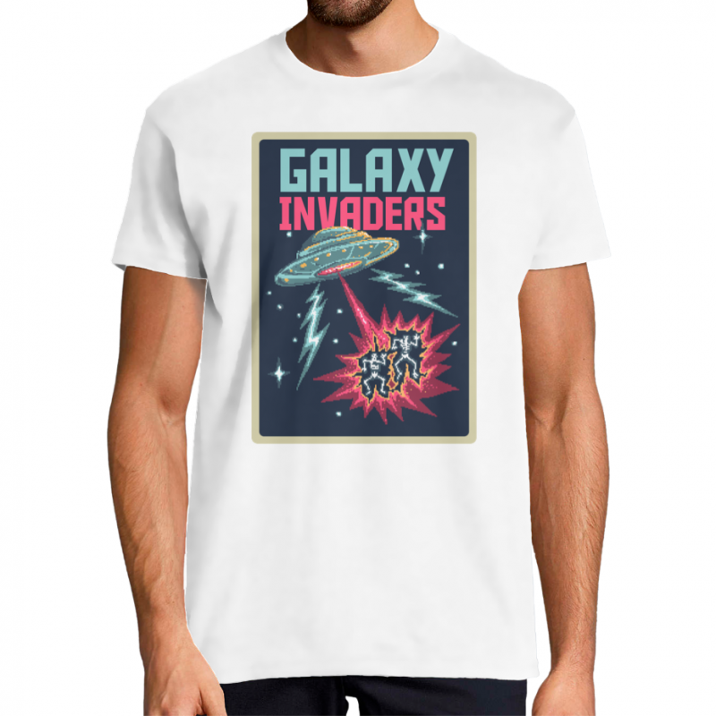 Face T-shirt OVNI Invasion extraterrestres