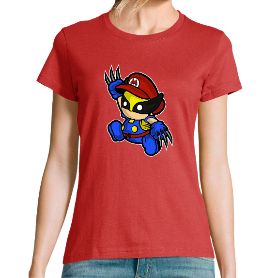T-SHIRT MARIO WOLVERINE FEMME