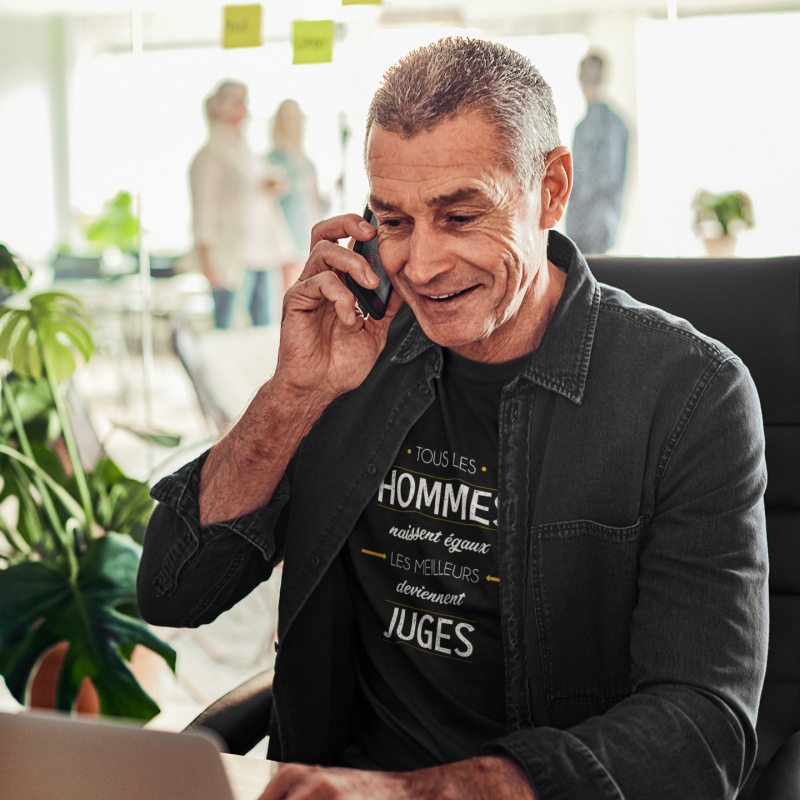T-SHIRT MÉTIER LES MEILLEURS DEVIENNENT JUGES