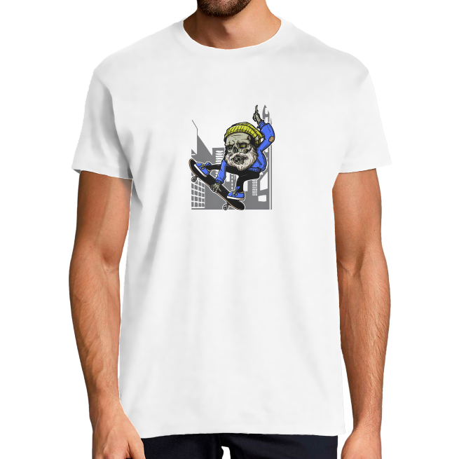 T-SHIRT ZOMBI SKATE HOMME