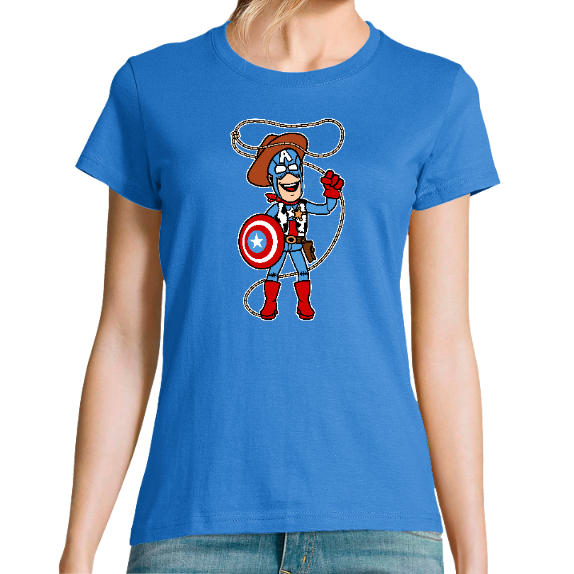 Face T-SHIRT CAPTAIN WOODY FEMME