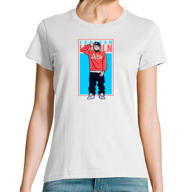 T-SHIRT ABRAHAM LINCOLN COOL FEMME