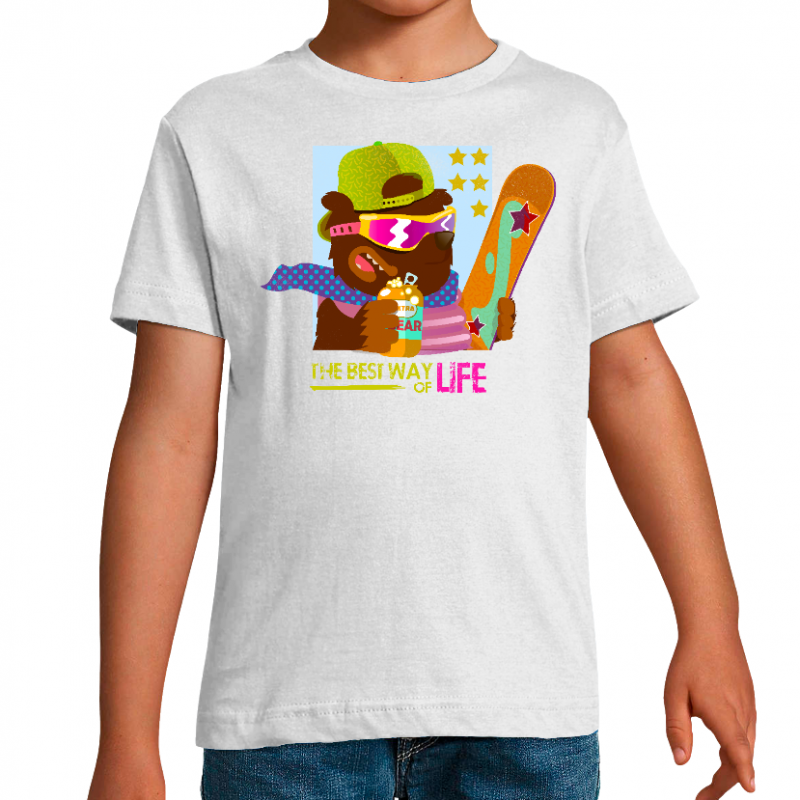 Face THE BEST WAY OF LIFE - T-SHIRT ENFANT