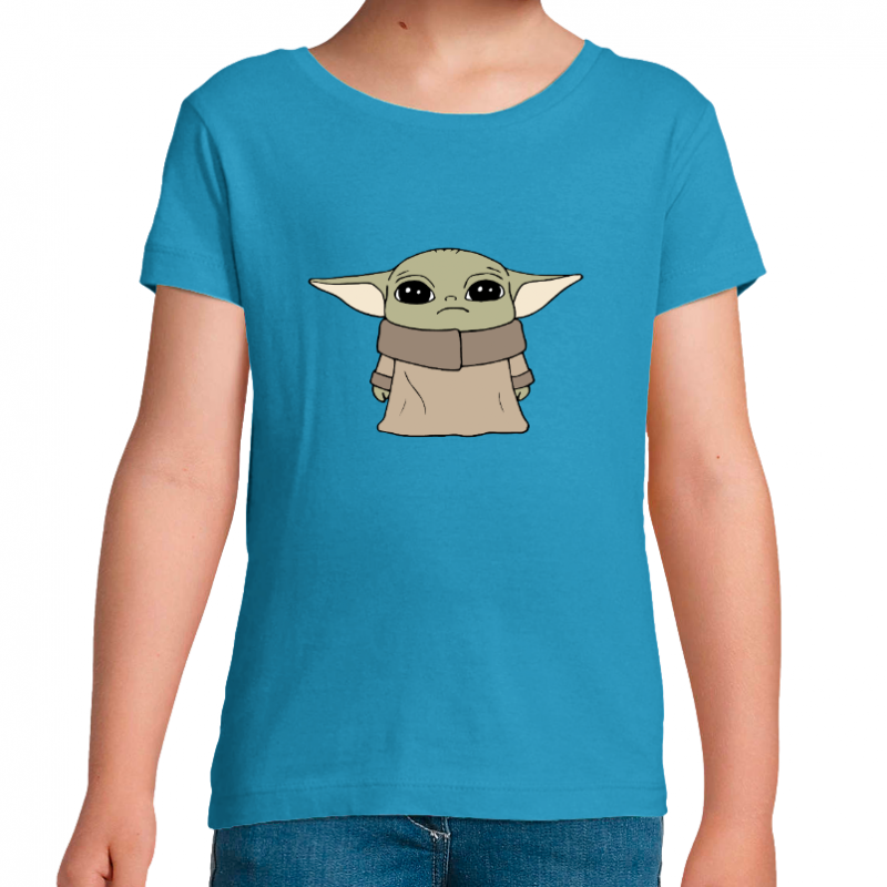 T-SHIRT YODA TRISTE FILLE