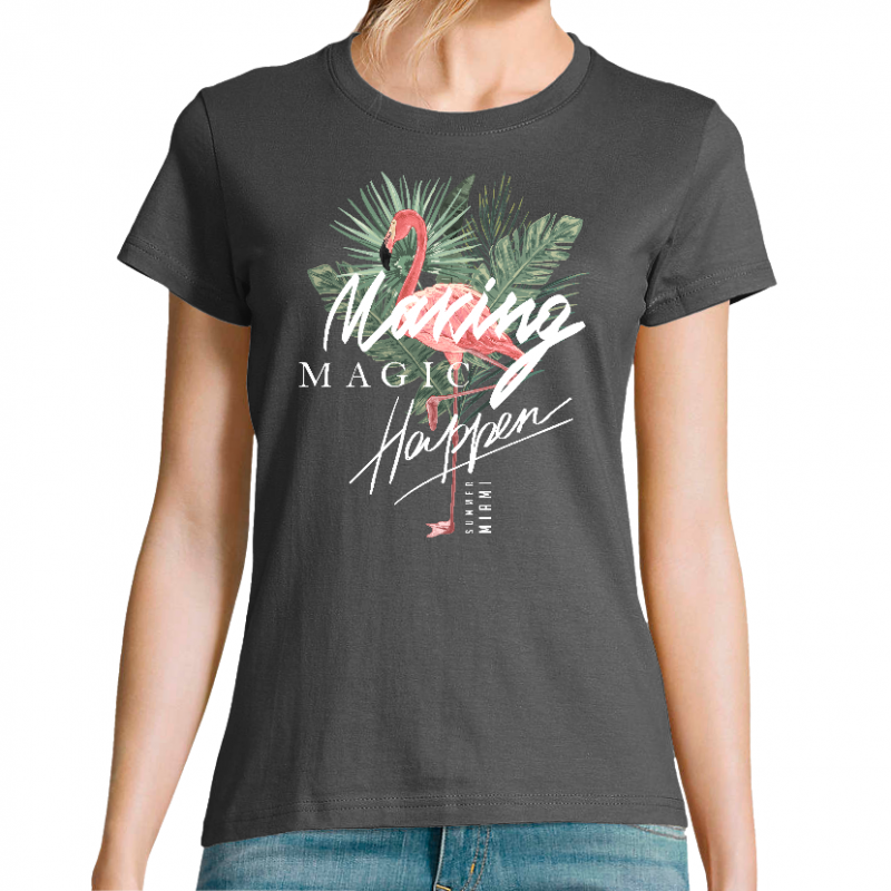 Face MAKING MAGIC HAPPEN - T-SHIRT FEMME