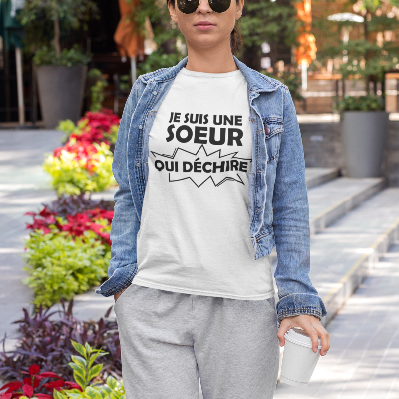 T-SHIRT SŒUR QUI DÉCHIRE