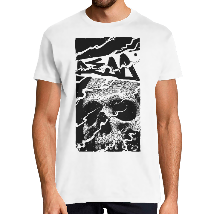 Face T-SHIRT HOMME - SKULL DEAD
