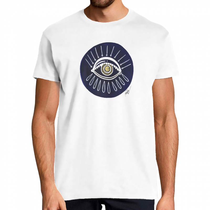 Face YELOW EYE - T-SHIRT HOMME