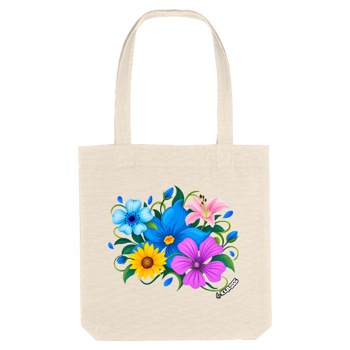 TOTE BAG KLASSS "ART FLOWERS" Style ART
