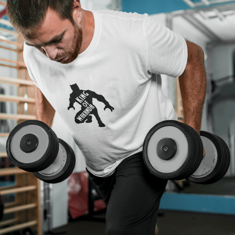 T-SHIRT KING OF WAKANDA HOMME