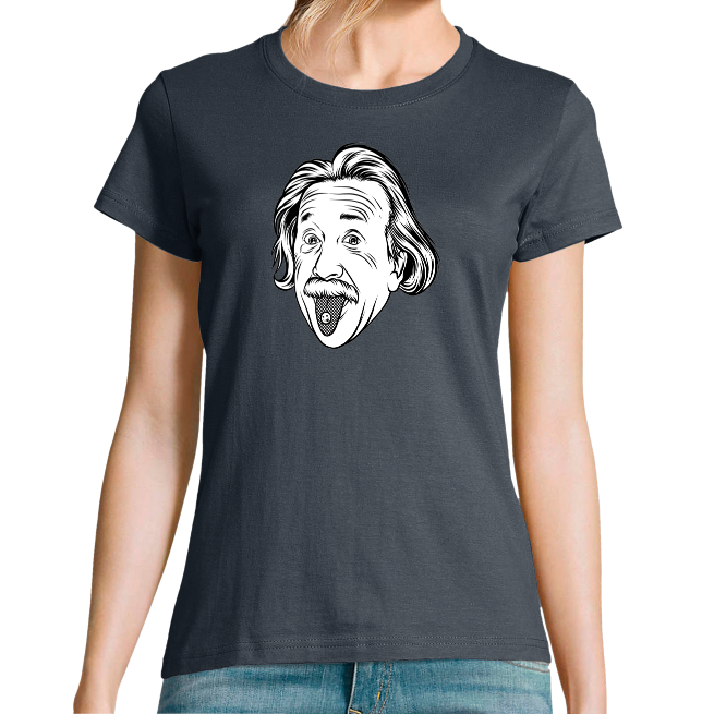 T-SHIRT CRAZY EINSTEIN FEMME
