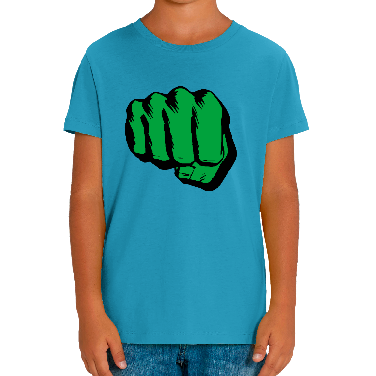 T-SHIRT POING VERT ENFANT