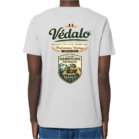 T-shirt Bio Homme Védalo – Club des Grimpeurs Fatigués | Humour Cyclisme
