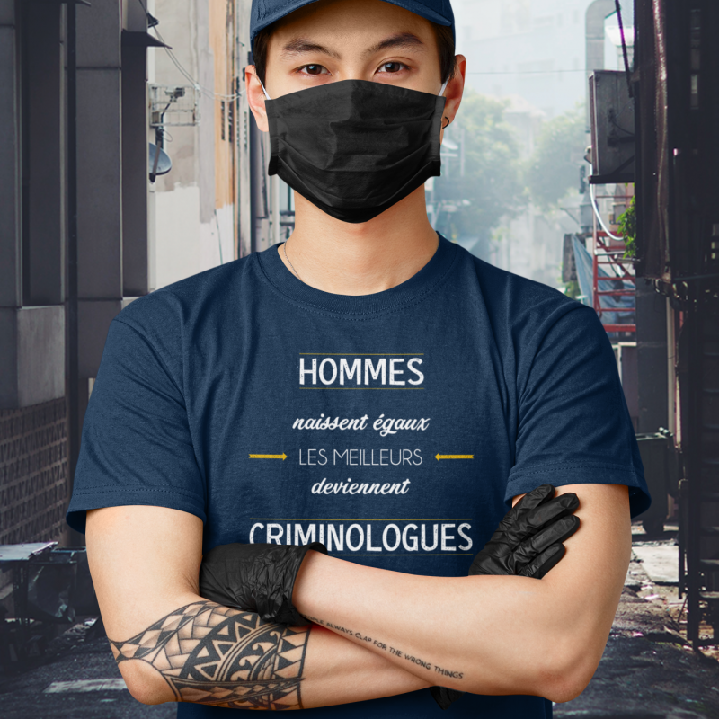 T-SHIRT MÉTIER LES MEILLEURS DEVIENNENT CRIMINOLOGUES