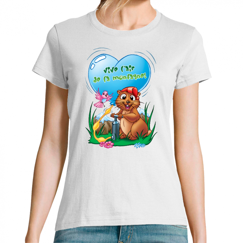 T-SHIRT VIVE L'AIR DE LA MONTAGNE