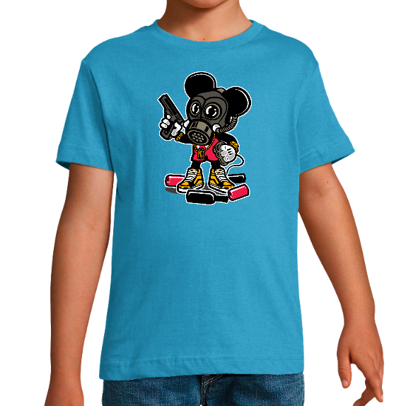 T-SHIRT GANGSTA MICKEY GARÇON