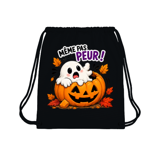 Sac à Dos Halloween « Même Pas Peur ! » Fantôme et Citrouille