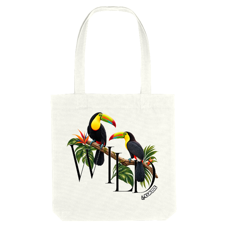 TOTE BAG KLASSS NATURE "TOUCAN WILD", style chic et exotique