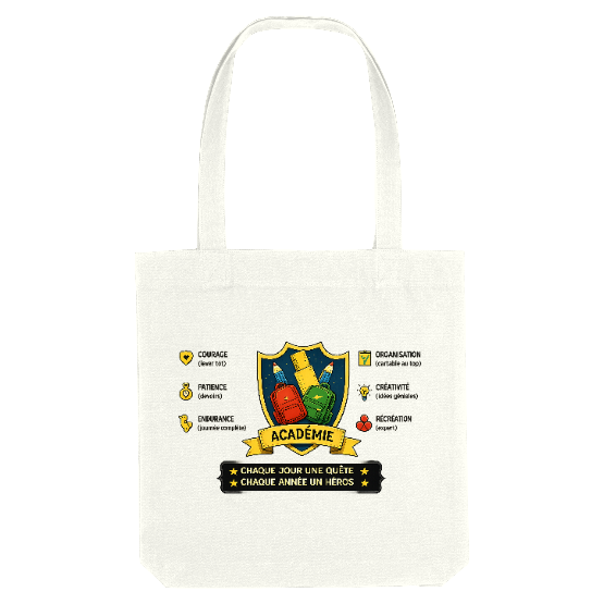Tote bag rentrée – Académie, chaque jour une quête