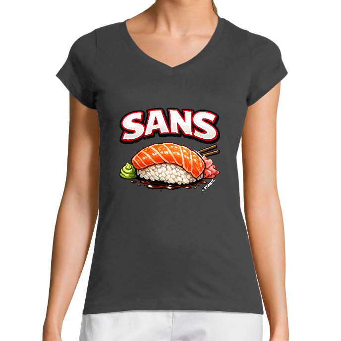 T-SHIRT FEMME "SANS SUSHI" KLASSS, ultra chic