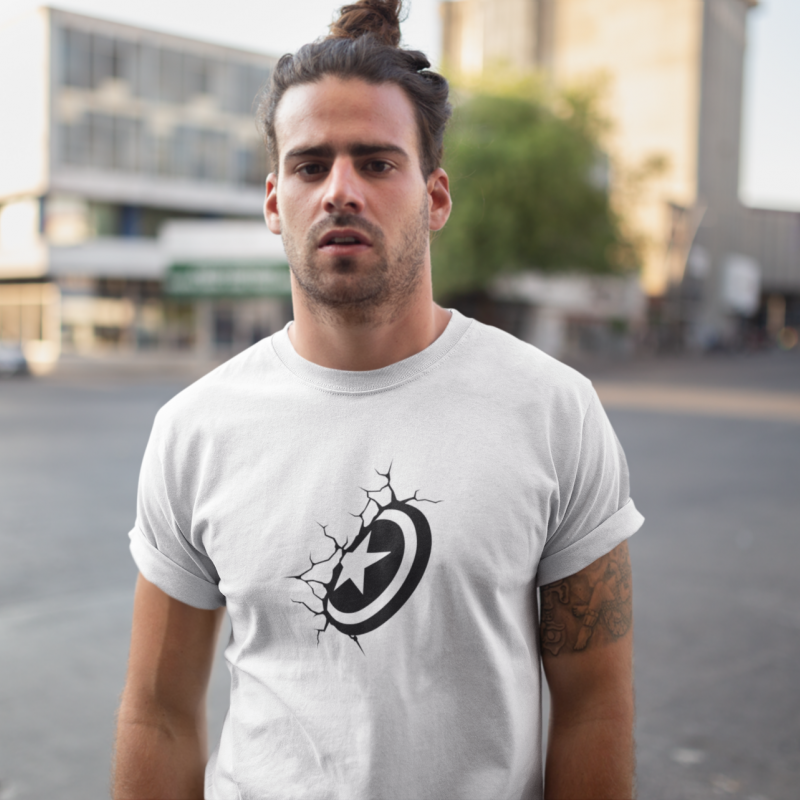 T-SHIRT BOUCLIER DE CAPTAIN AMERICA HOMME