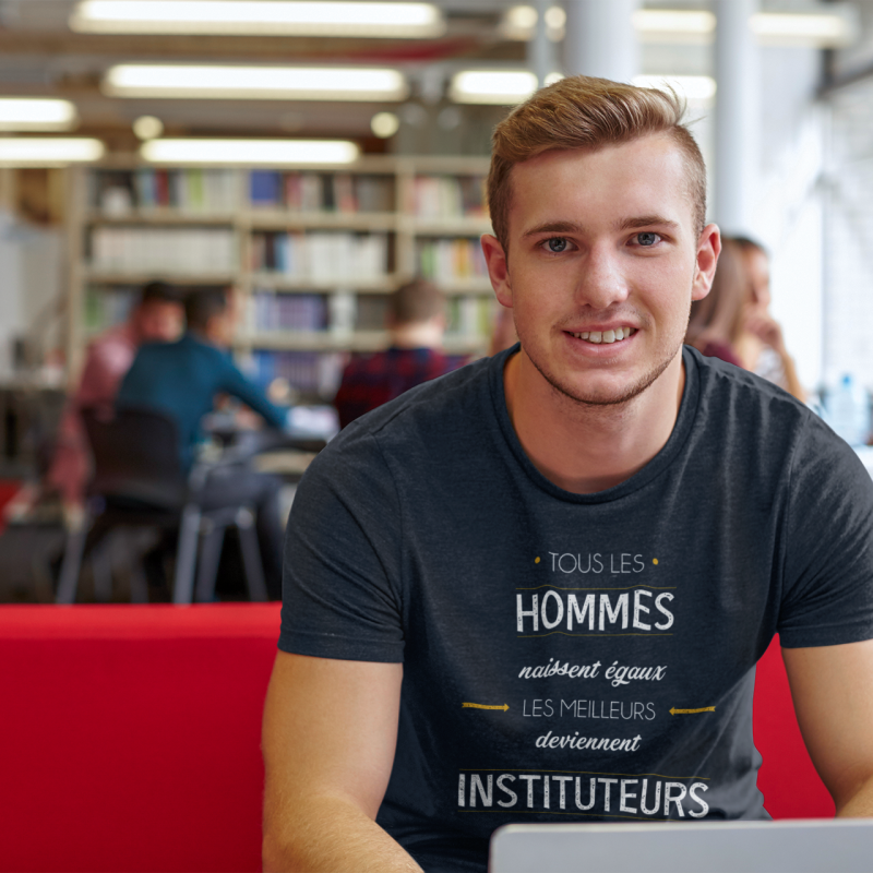 T-SHIRT MÉTIER LES MEILLEURS DEVIENNENT INSTITUTEURS