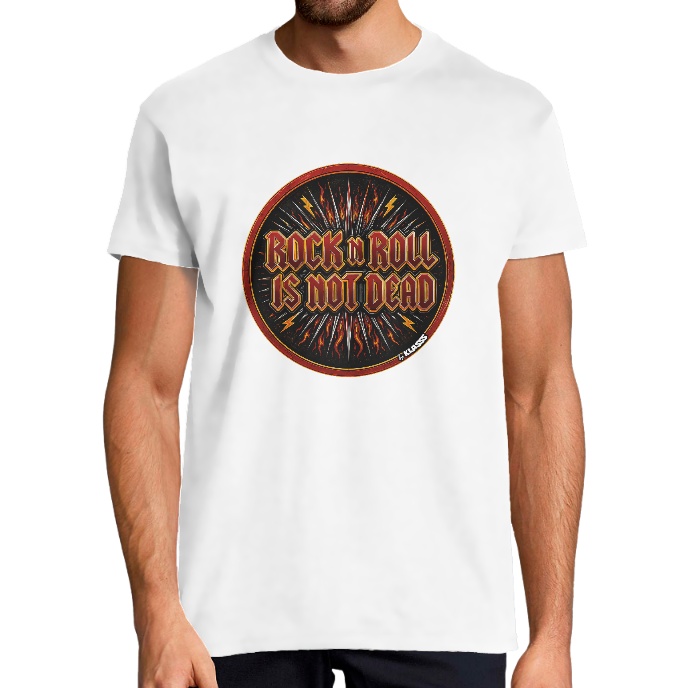 T-SHIRT HOMME "ROCK 'N ROLL DARK" KLASSS  col rond 