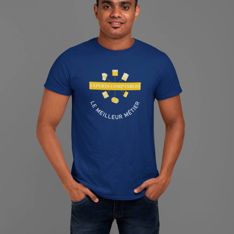 T-SHIRT EXPERTS COMPTABLES LE MEILLEUR MÉTIER POUR HOMME