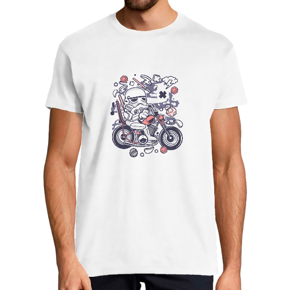 Face T-SHIRT TROOPER MOTARD HOMME
