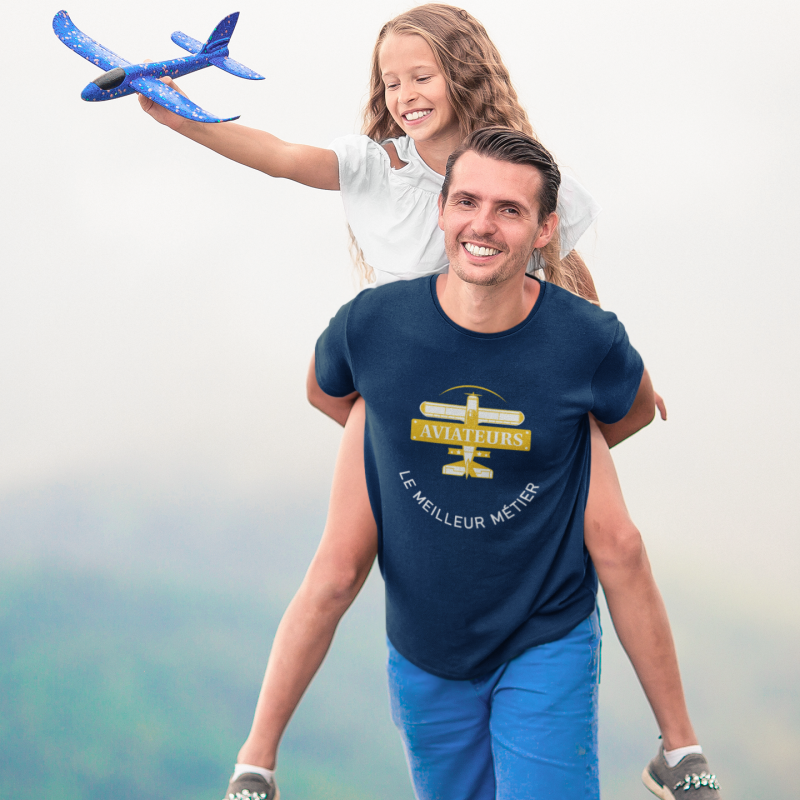 T-SHIRT AVIATEURS LE MEILLEUR MÉTIER POUR HOMME