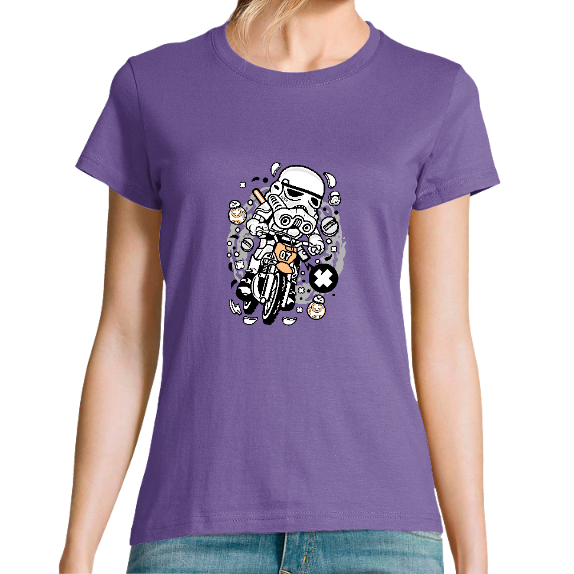 T-SHIRT TROOPER ROULE EN MOTOCROSS
