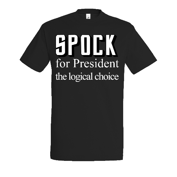 Face T-shirt SPOCK For Président