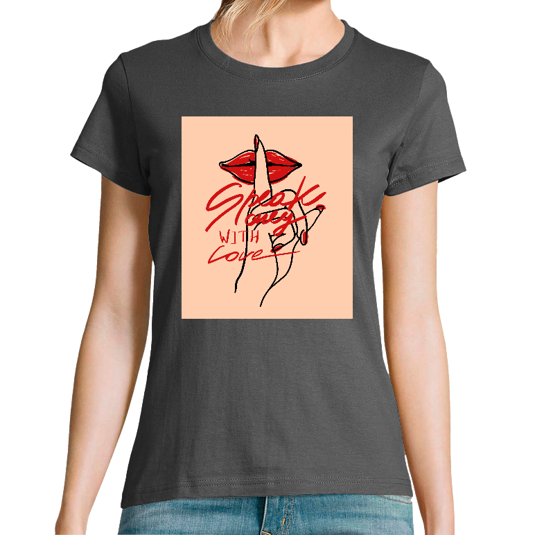 Face WITH LOVE - T-SHIRT FEMME