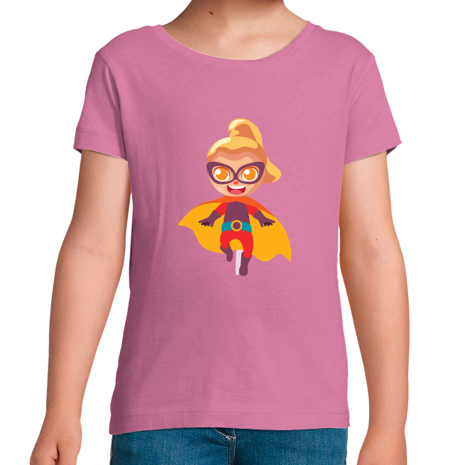 T-SHIRT SUPER-HÉROS OR FILLE
