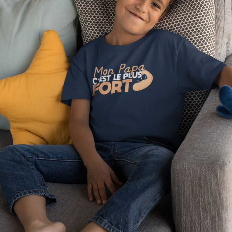 T-SHIRT PAPA LE PLUS FORT