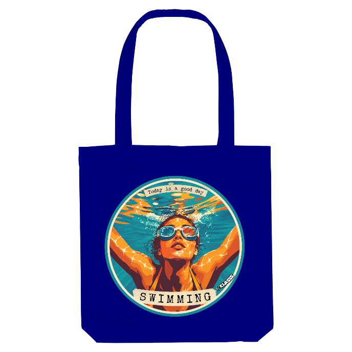 TOTE BAG KLASSS "SWIMMING" Vintage art