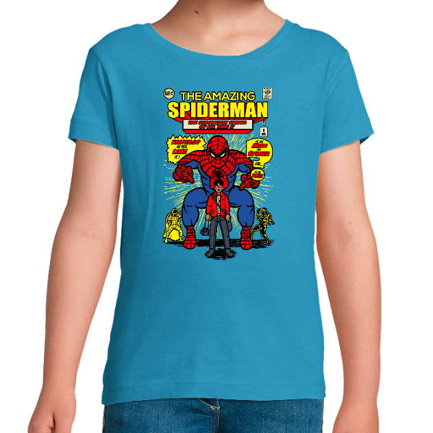 T-SHIRT THE AMAZING SPIDER-MAN FILLE– Tee-shirt Super-Héros Enfant