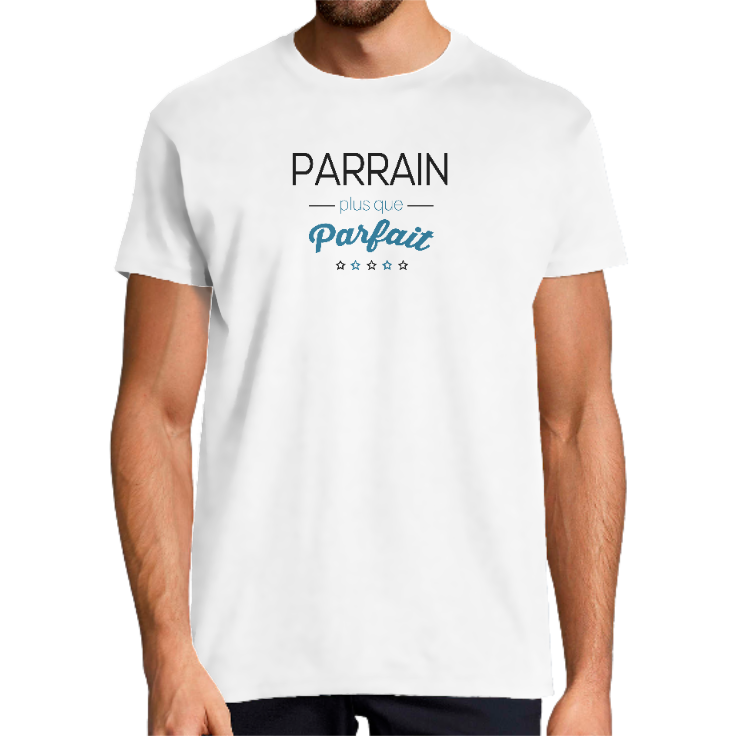 Face T-SHIRT PARRAIN PLUS QUE PARFAIT