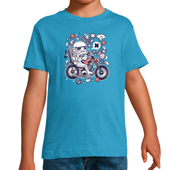 Face T-SHIRT TROOPER MOTARD GARÇON