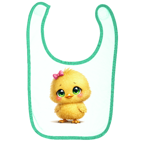 Bavoir bébé    poussin  kawaii – bavoir  mignon