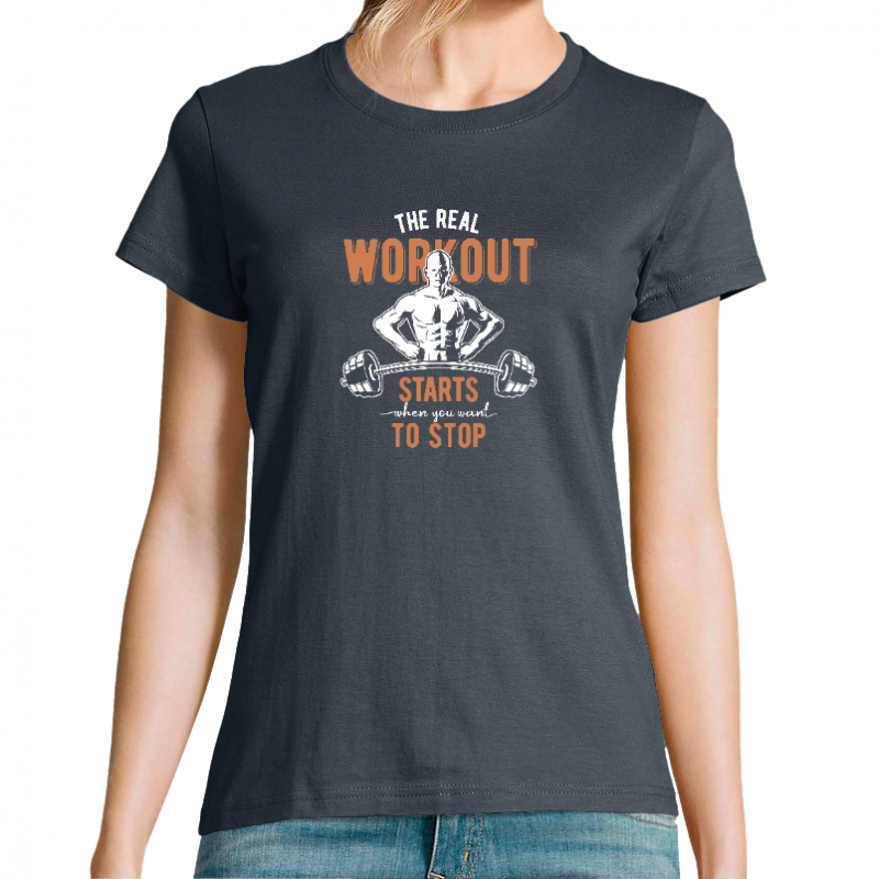 Face T-SHIRT THE REAL WORKOUT FEMME
