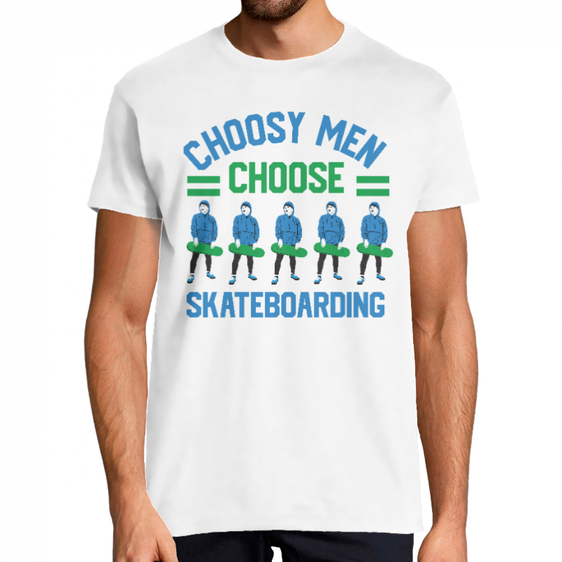 Face T-SHIRT CHOOSY MEN CHOOSE SKATEBOARDING