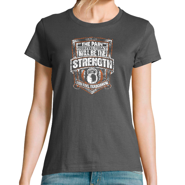 T-SHIRT STRENGHT FEMME – Tee-shirt fitness motivation musculation