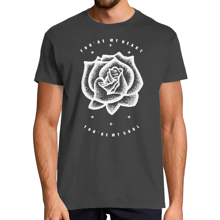 Face T-SHIRT HOMME - ROSES
